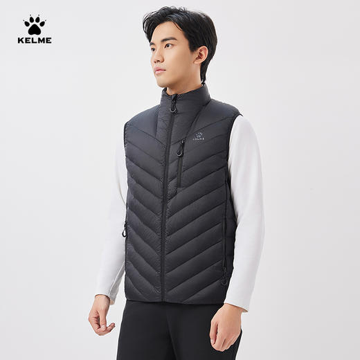 卡尔美男式轻薄羽绒马甲 商品图7