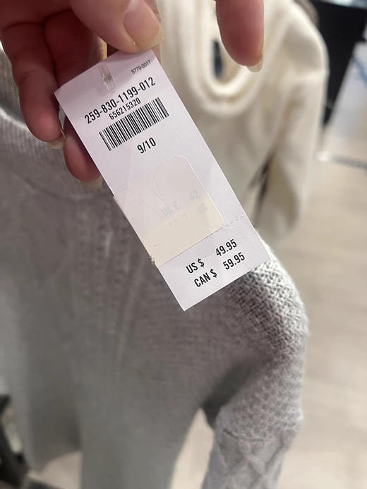 Abercrombie Fitch/AF 女童提花半高领棉混纺长袖针织连衣裙 商品图2