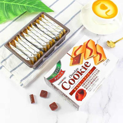 三立巧克力夹心饼干 80.4g 商品图0