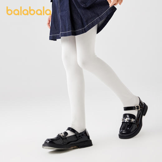 巴拉巴拉女童连裤袜冬季加绒加厚儿童打底袜中大童舞蹈袜保暖袜子 商品图2