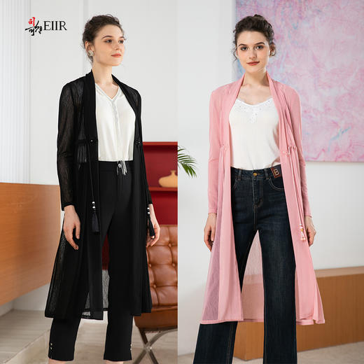 司歌弹力长开衫外套长袖国风B901293y 商品图2