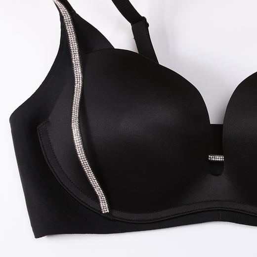 都市丽人内衣零压无痕常规文胸泳布中厚文胸3/4杯三排扣树脂胶圈LBT2H6 商品图1