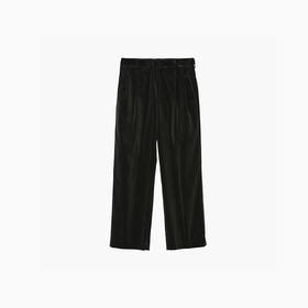 Irenisa TWO TUCKS WIDE TROUSERS 柔软细灯芯绒双褶宽松阔腿裤