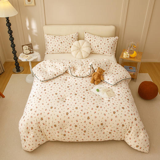 【热卖推荐】自然醒A类婴儿级牛奶针织棉大豆被芯春秋冬被四季通用空调被加厚单人儿童学生宿舍棉被褥YBY 商品图2