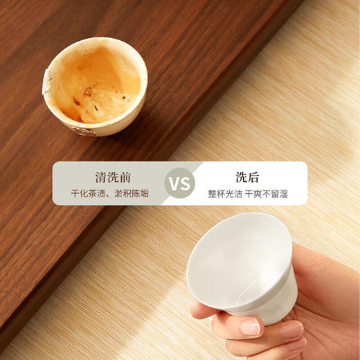 鸣盏带洗杯机的泡茶烧水壶电热水壶一体全自动智能上水茶艺壶【台式+可嵌入茶盘】 MZ160 0.8L 商品图7