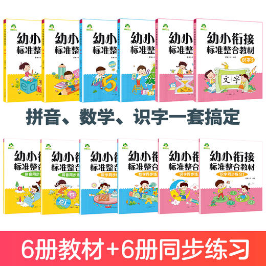 幼小衔接标准整合教材全套一日一练拼音识字数学教材同步练习册天天练学前班幼儿园中班大班幼升小 商品图1