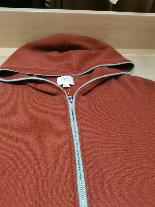 鹿王帽领平针女开衫 商品图1