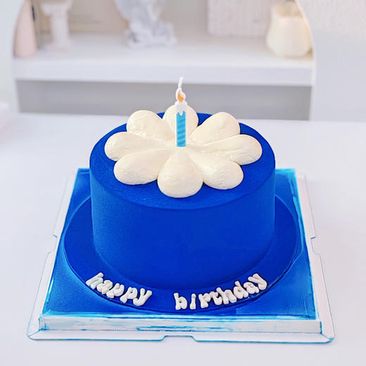 克莱因蓝花花喷砂蛋糕 商品图4