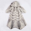 SIM GRACE 优雅夫人 女士欧美韩版中长款女时尚十字水貂外套保暖连帽大衣 商品缩略图3