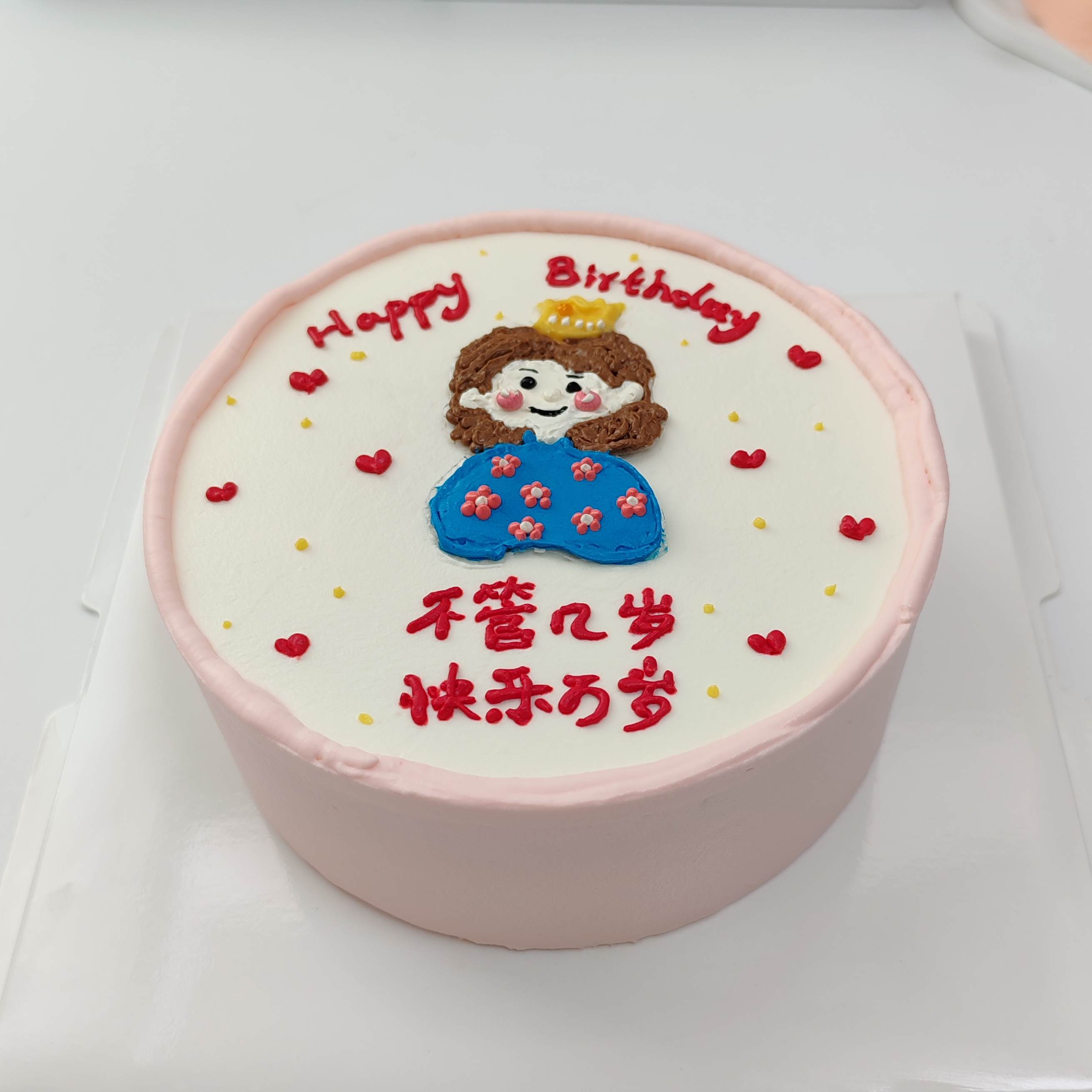 手绘妈妈生日蛋糕