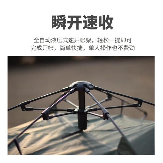 【小家电】趣游帮云雾灰2门2窗轻奢露营帐篷（双层帐篷）Y16plus HF 商品图2