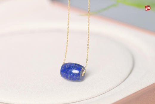【星辰轨迹】青金石路路通吊坠  镶嵌：18k金隔片 商品图2
