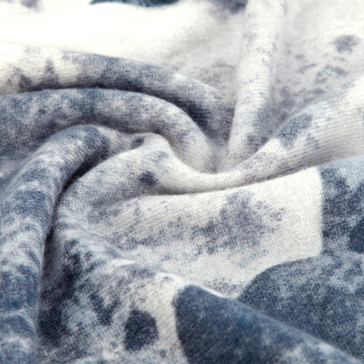 PH605斯尔丽24秋季新款水墨印花工艺国风廓形长款针织连衣裙 商品图5