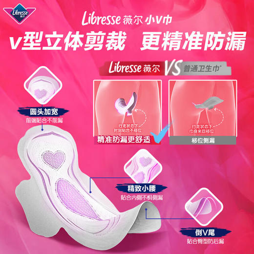 【限时秒】Libresse薇尔V感卫生巾日夜大套组共60片装 商品图2