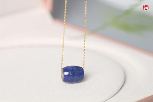 【星辰轨迹】青金石路路通吊坠  镶嵌：18k金隔片 商品图1