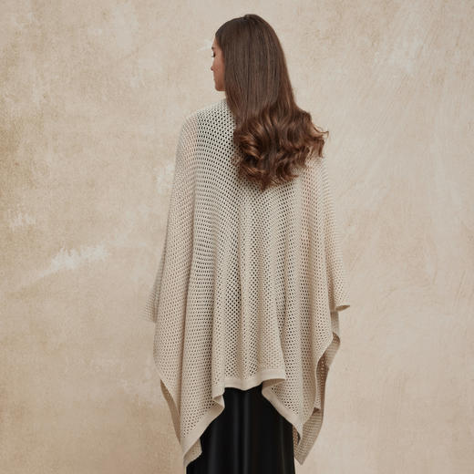 PG646斯尔丽24新款法式镂空钩花针织披肩外套 商品图1