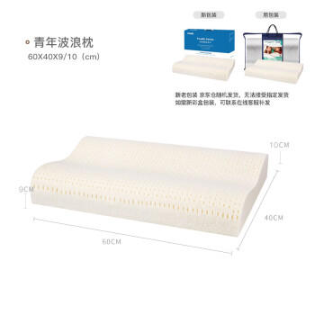 邓禄普（Dunlopillo）青年波浪枕 荷兰进口特拉雷Talalay天然乳胶枕 物理发泡工艺 商品图0