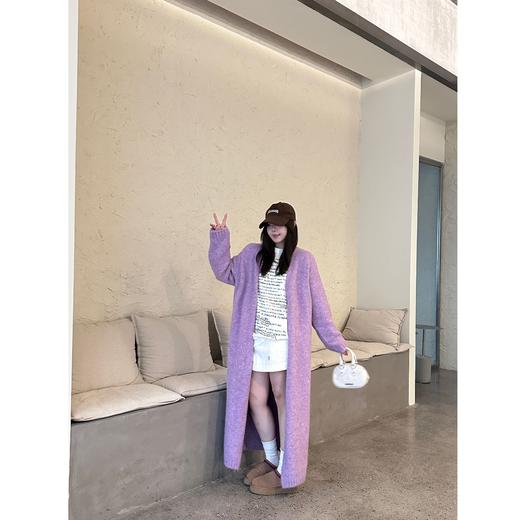 2024新品  软软同款【声声慢-长外套】慵懒风长款休闲时尚秋季宽松毛衣外套 商品图2