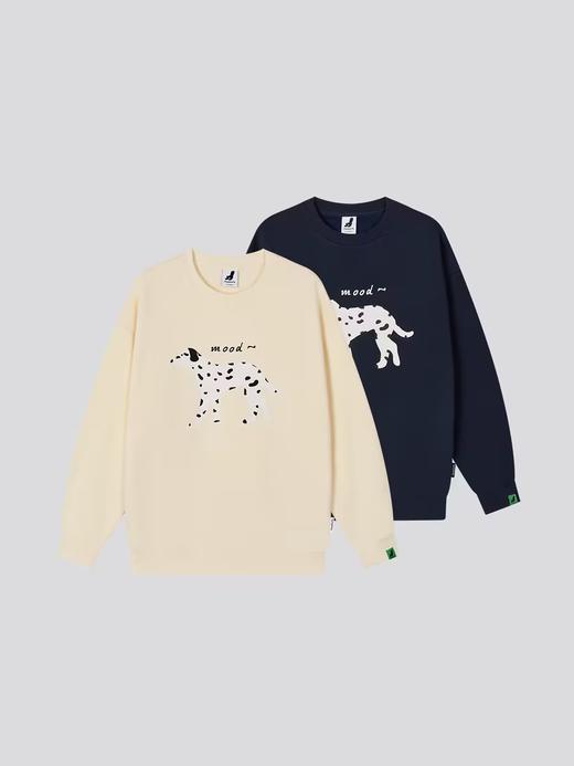 Mood Like Me/MWY2411/斑点狗涂鸦插画圆领毛圈卫衣 商品图3