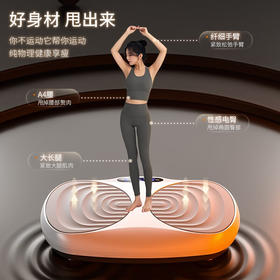 SND律动机垂直站立式抖抖机甩脂机燃脂瘦身神器塑形减肥瘦肚子燃脂 【灰白色】