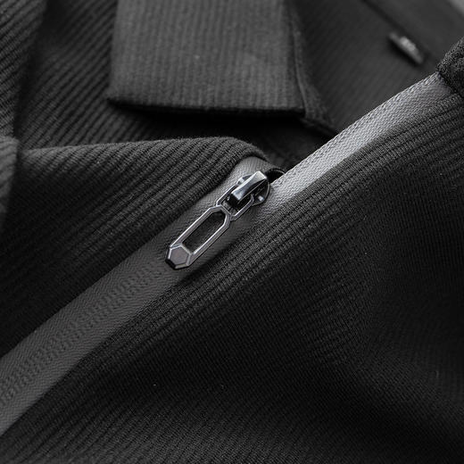 【假两件】【新款DDA】大依优型大码男士立领假两件长袖T恤商务休闲上衣加肥加大胖子舒适 商品图5