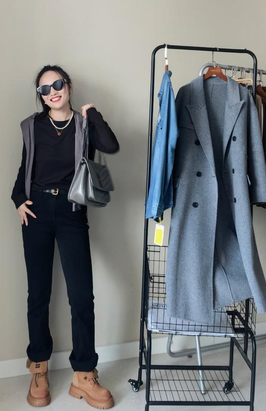 新款四季后腰字母土耳其水洗棉筷子裤微喇弹性瘦腿裤 商品图3