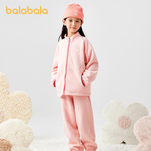 巴拉巴拉儿童睡衣套装冬季加厚摇粒绒男女童家居服套装可外出保暖 商品图2