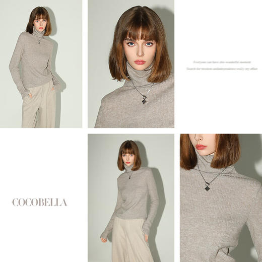 【有赞】MZ197-3 COCOBELLA[人手N件]baby触感针织衫女秋冬气质高领打底衫 商品图2