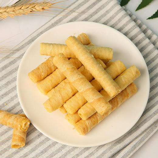 芝士咸蛋黄卷心酥  芝士味夹心饼干下午茶甜点心糕点整箱小零食400g 商品图7