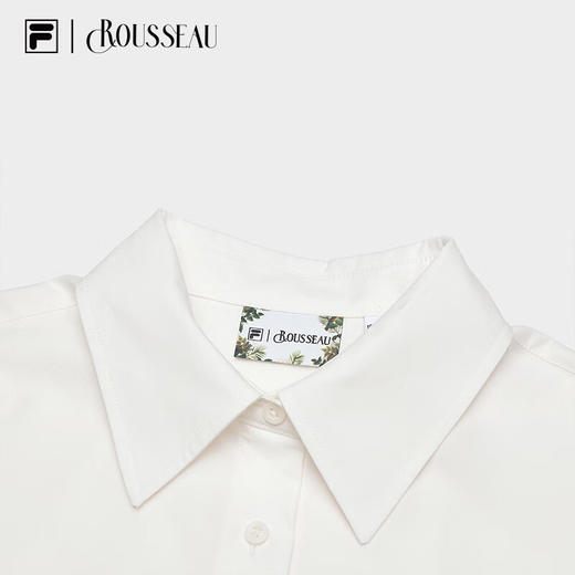 【斐乐】FILAx 卢梭 斐乐女梭织长袖衬衫杨幂同款2024冬新款宽松丛林印花上衣 商品图2