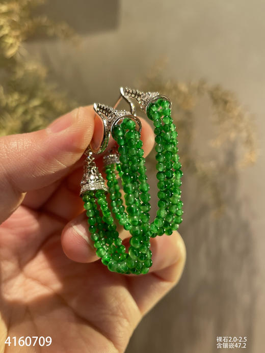 4160709，珠子耳坠。具体价格微信咨询 商品图2