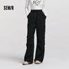 森马休闲裤女纯色宽松阔腿裤潮酷百搭冬季抽绳工装裤ins潮流女生 商品缩略图1