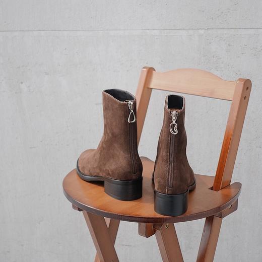 BIUCILI 原创设计以简驭繁 中跟百搭切尔西靴短靴女裸靴 商品图2