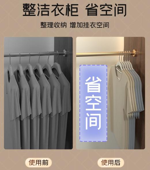 派士龙防滑不起包无痕植绒衣架   整理师推荐家用弧形2.58 商品图1