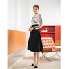 司歌印花圆领长袖连衣裙修身A901041X 商品缩略图2
