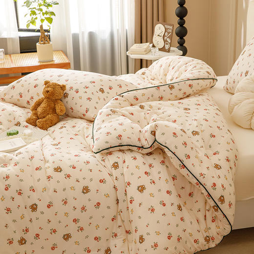 【热卖推荐】自然醒A类婴儿级牛奶针织棉大豆被芯春秋冬被四季通用空调被加厚单人儿童学生宿舍棉被褥YBY 商品图6