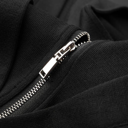 【假两件】【新款DDA】大依优型大码男士立领假两件长袖T恤商务休闲上衣加肥加大胖子舒适 商品图3