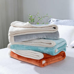 【远梦】时尚纯色双层复合毯