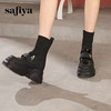 Safiya/索菲娅2024冬潮酷透气厚底轻便不累脚增高百搭弹力中筒靴 SF44116217 商品缩略图2