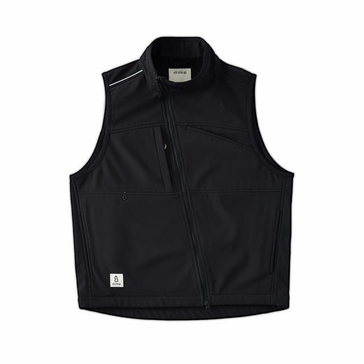 吃茶去chichaqu24秋冬户外防风防泼水斜拉链软壳马甲城市机能运动 商品图7