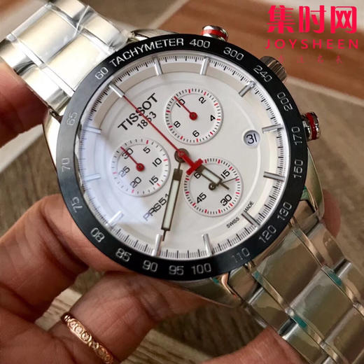 原单品质TISSOT  天梭，新款T100运动系列男表，陶瓷圈口，多功能六针，原装瑞士ETA石英机芯，全部原装配件组装，认准细节。表径42mm。一表一号，三码一表，全套专柜包装。 商品图3