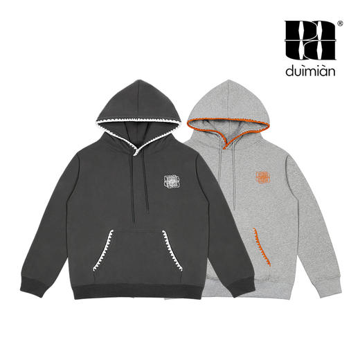 对面-duimian秋冬加绒花边卫衣 商品图4