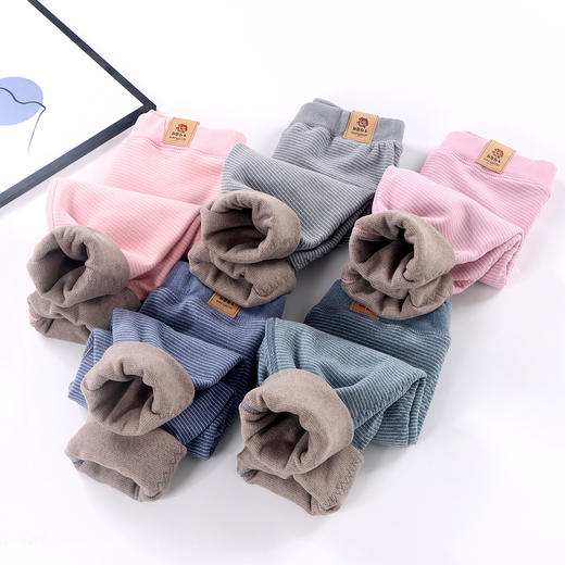 校服神器【儿童打底裤】男女童冬季加厚款 德绒双层秋裤 秋冬中大童保暖裤子  商品图1