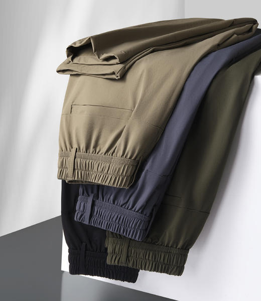 【新款DSF】大依优型大码松紧腰束脚休闲运动裤卫裤休闲裤加肥加大运动长裤胖子裤子 商品图7