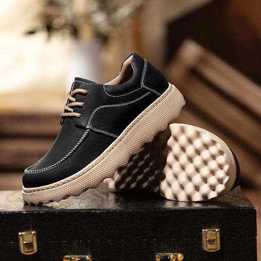 增高6厘米男士内增高男鞋时尚百搭透气增高鞋男工装休闲鞋 商品图1