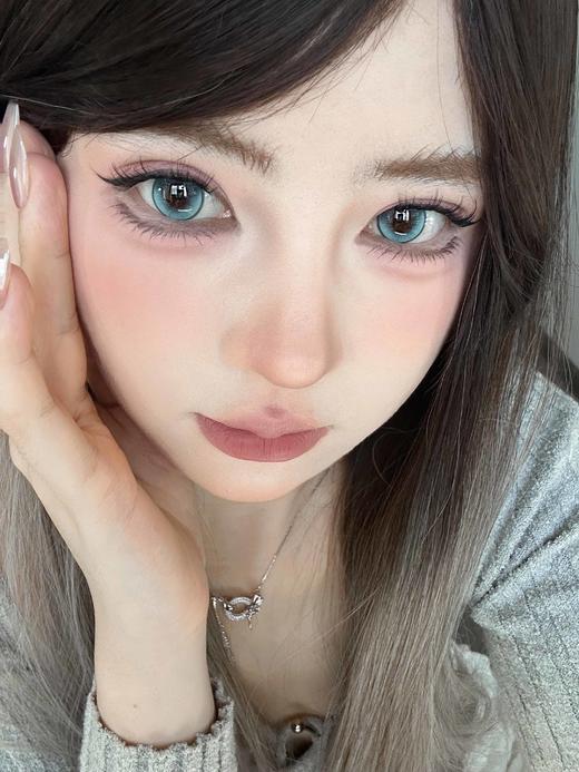 papadox月抛 青霜碧玉/琉璃金叶/熏衣紫雾 14.5mm 蓝/棕/紫 一盒一个度数 商品图6