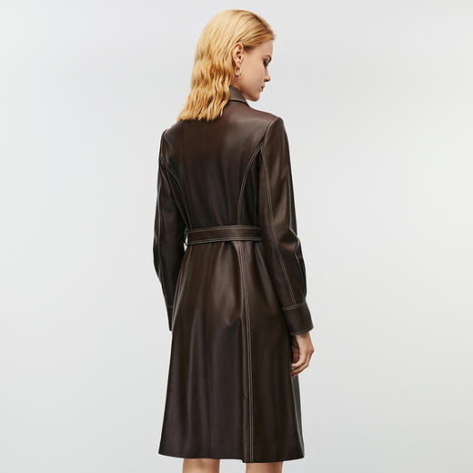 EITIE爱特爱冬季新款时尚收腰显瘦皮衣外套8093710 商品图4