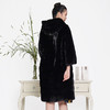 SIM GRACE 优雅夫人 女款轻奢横排设计时尚 大气外套连帽中长款整貂保暖大衣 商品缩略图2
