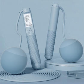 佑美（YOU MEI）亚运无绳跳绳*运动*计数**负重款成人绳子TS50硅胶球 硅胶大球长绳负重