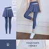 【拼色短裙长裤，瑜伽运动，舒适即正义】拼色健身运动跑步 高腰提臀紧身防走光遮臀假两件瑜伽裤 随型拉伸 自如运动 穿着舒适 云朵般的触感-QQ 商品缩略图7